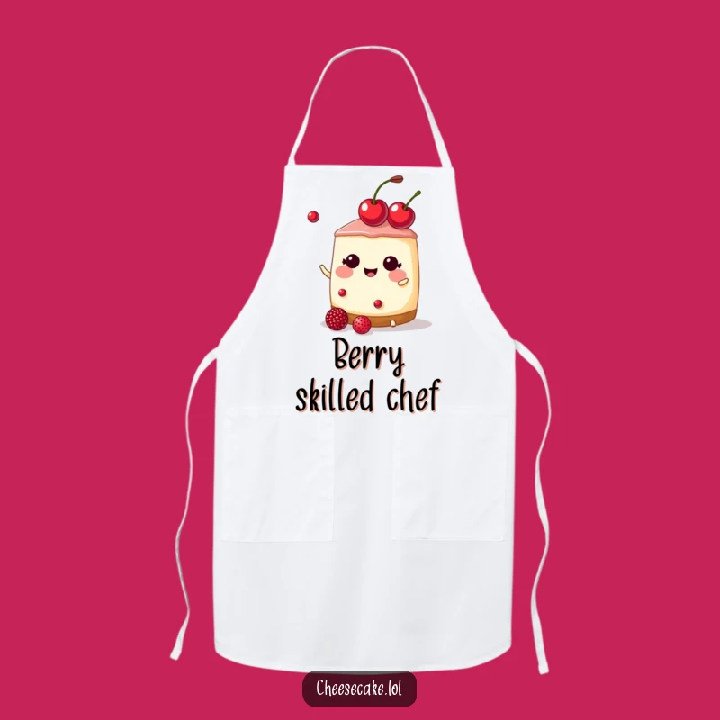 Funny Cherry Tiara Cheesecake Apron: Cook Like Royalty with Dessert Flair