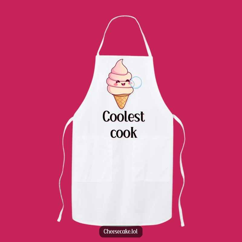 Funny Ice Cream Bubble Apron: Serve Up Fun with This Funny Summer Gift!