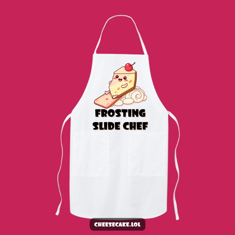 Funny Kitchen Apron - Cheesecake Slide for Joyful Baking Adventures
