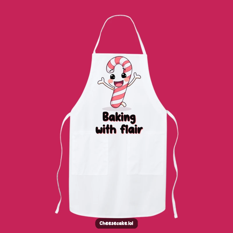 Funny Candy Cane Dance Apron: Festive Kitchen Fun, Practical Funny Gift
