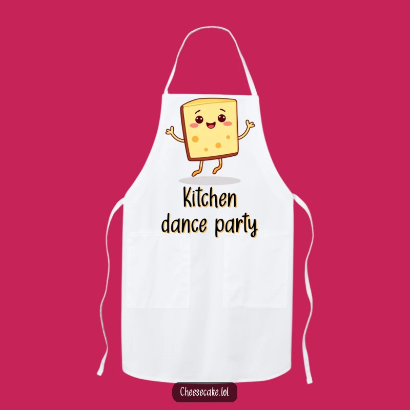 Funny Cheesecake Jig Apron: Cook Up Smiles with Dessert Fun