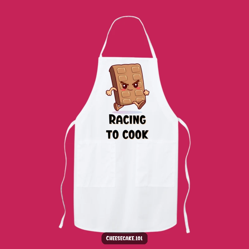 Funny Chocolate Race Apron: Kitchen Endurance, Practical Funny Gift