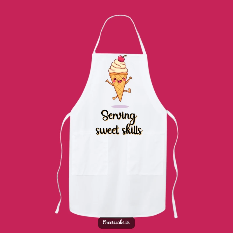 Funny Ice Cream Cartwheel Apron: Sweet Kitchen Fun, Practical Funny Gift