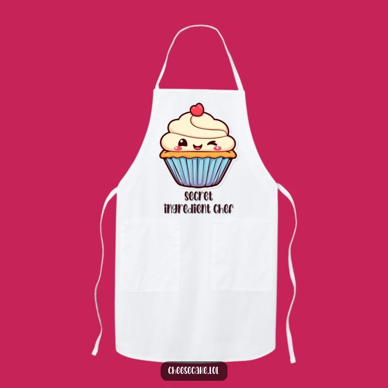 Funny Kitchen Apron - Mischievous Cupcake for Playful Baking