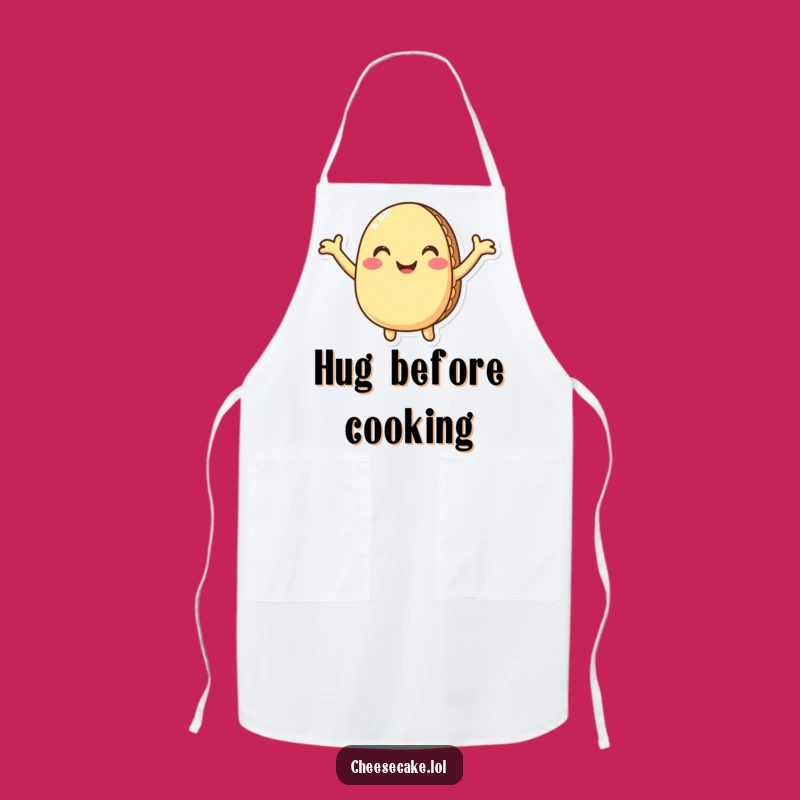 Funny Macaron Apron: Sweet Pastry Hug for Kitchen Fun & Humorous Cooking