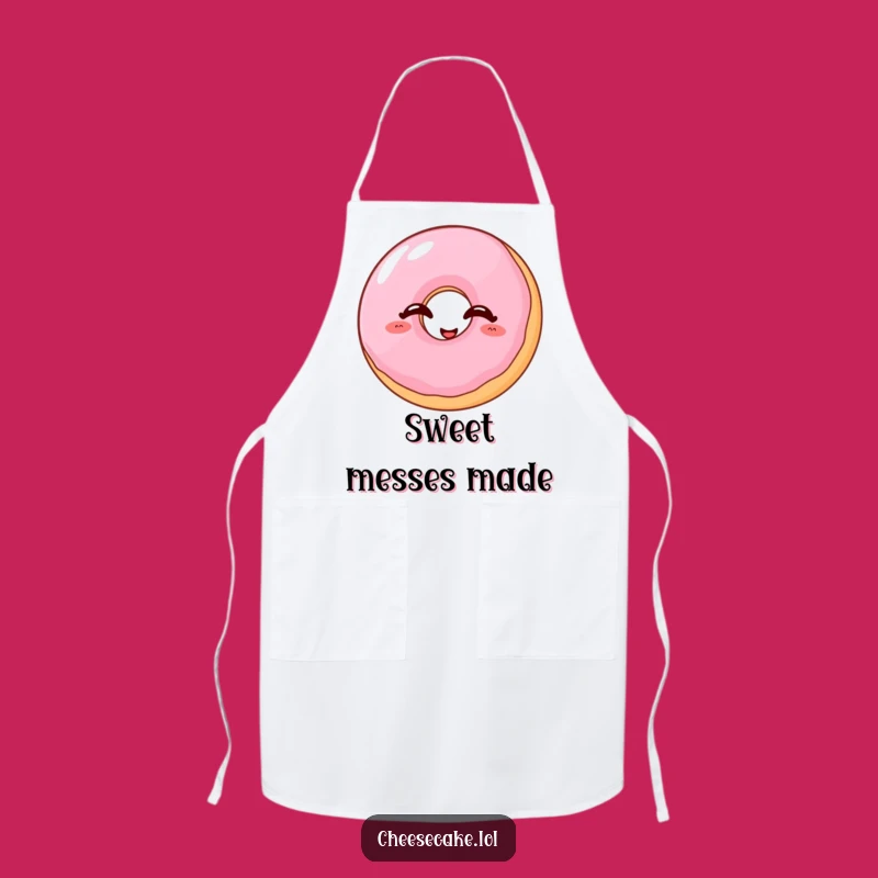 Funny Giggling Donut Apron - Baking with a Smile