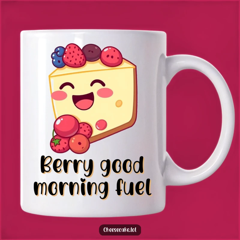 Funny Cheesecake Berry Giggle Mug - Hilarious Dessert Gift for Cheesecake Lovers!