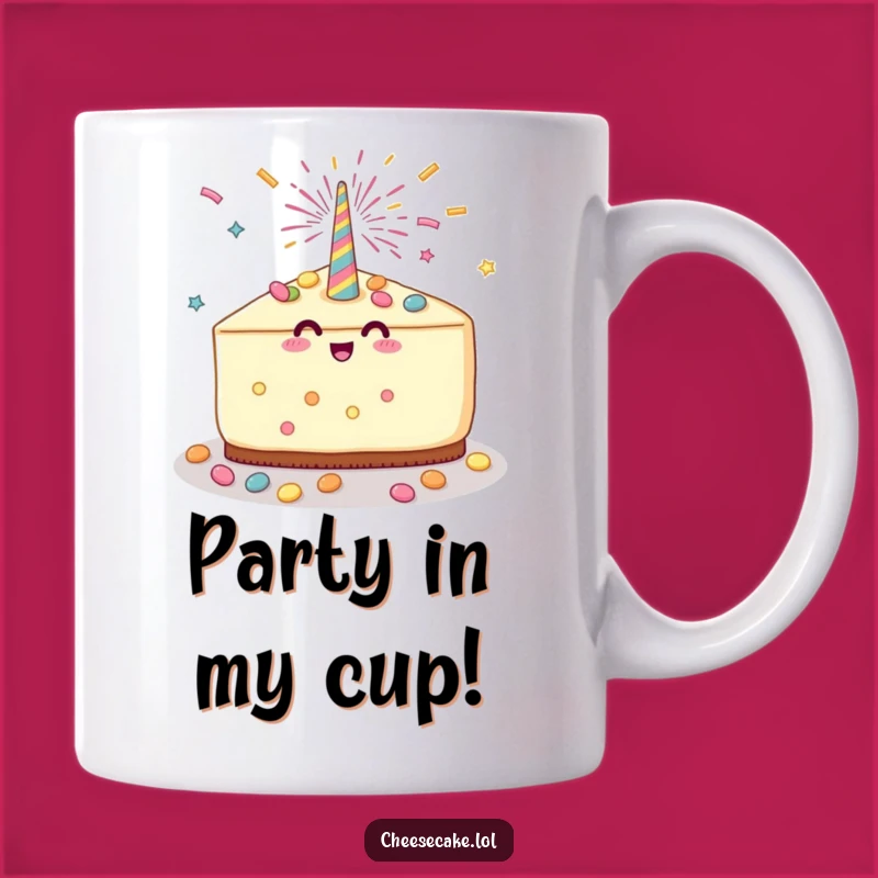 Funny Cheesecake Party Mug: Celebrate With Candy Showers, The Ultimate Funny Gift