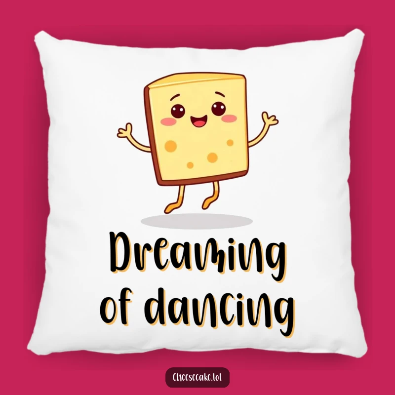 Funny Cheesecake Jig Pillow: Cozy Comfort with a Slice of Cheer