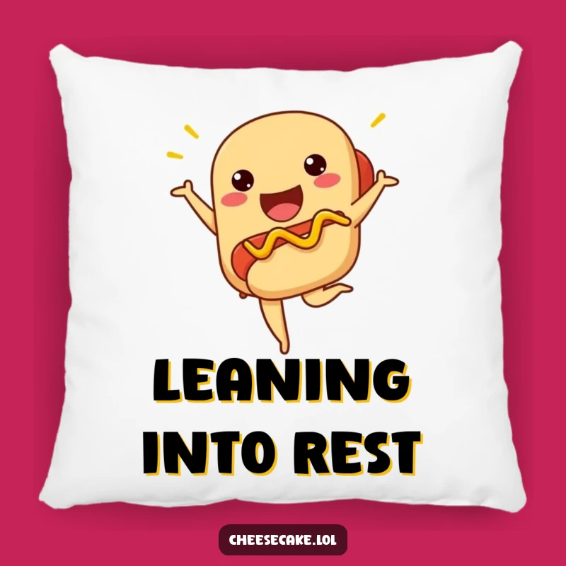 Funny Ballet Hot Dog Pillow - Cozy Wiener Dancer Comfort