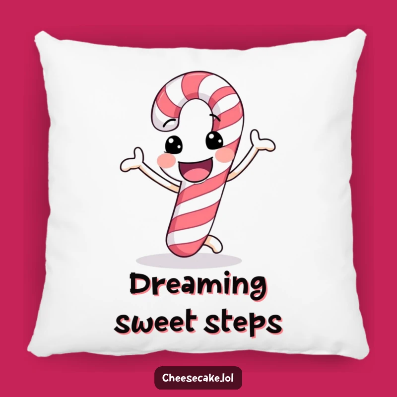 Funny Candy Cane Dance Pillow: Cozy Festive Fun, Delightful Funny Gift