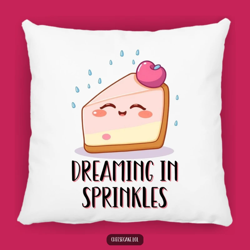 Funny Cheesecake Bliss Pillow: Dreamy Comfort With Sprinkles, A Comfy Funny Gift