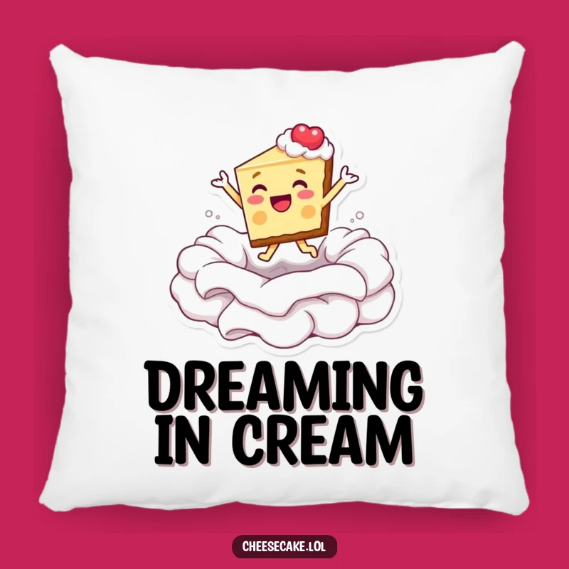 Funny Cheesecake Dive Pillow: Snuggle with Sweet Joy