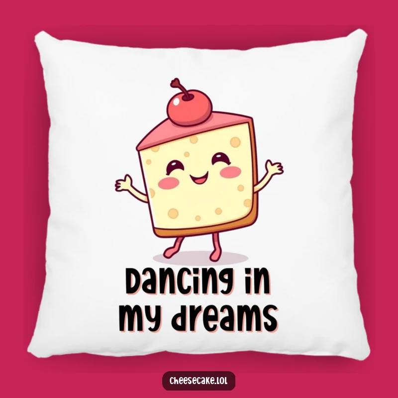 Funny Cheesecake Jig Pillow - Snuggle Up with Sweetness!