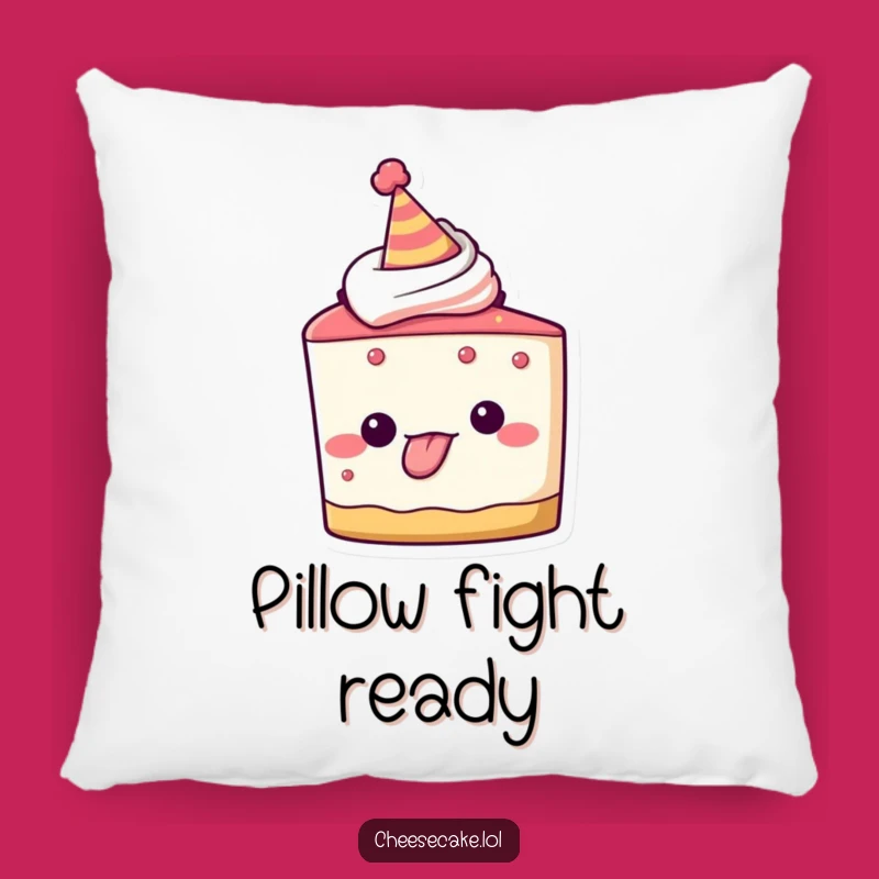 Funny Cheesecake Pillow, Cozy Party Tongue Out Cushion, Hilarious Gift for Cheeky Comfort