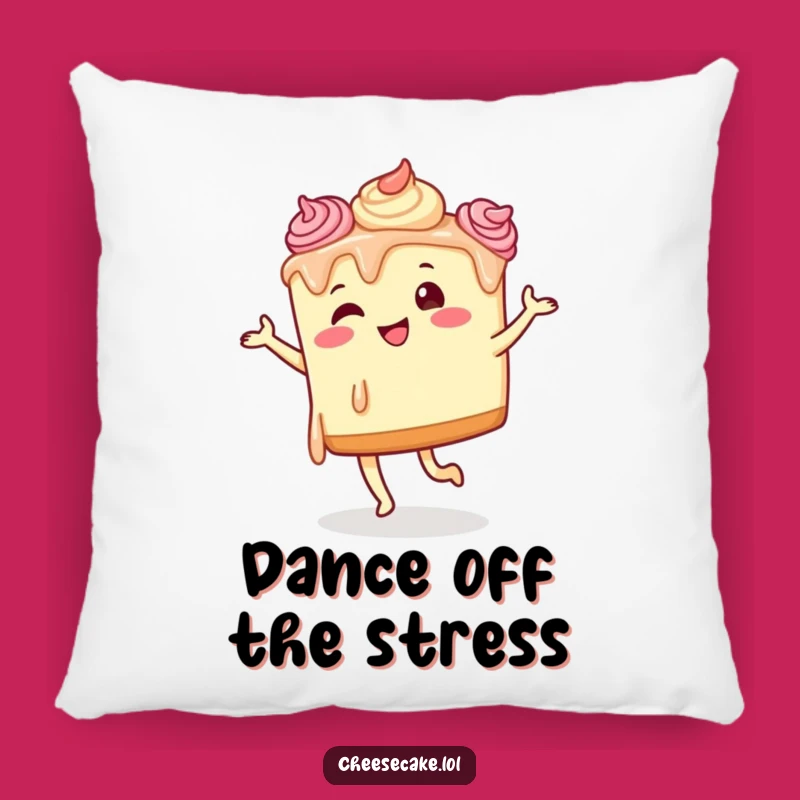 Funny Dancing Cheesecake Pillow - Comfy Comfort for Your Cozy Dance Space