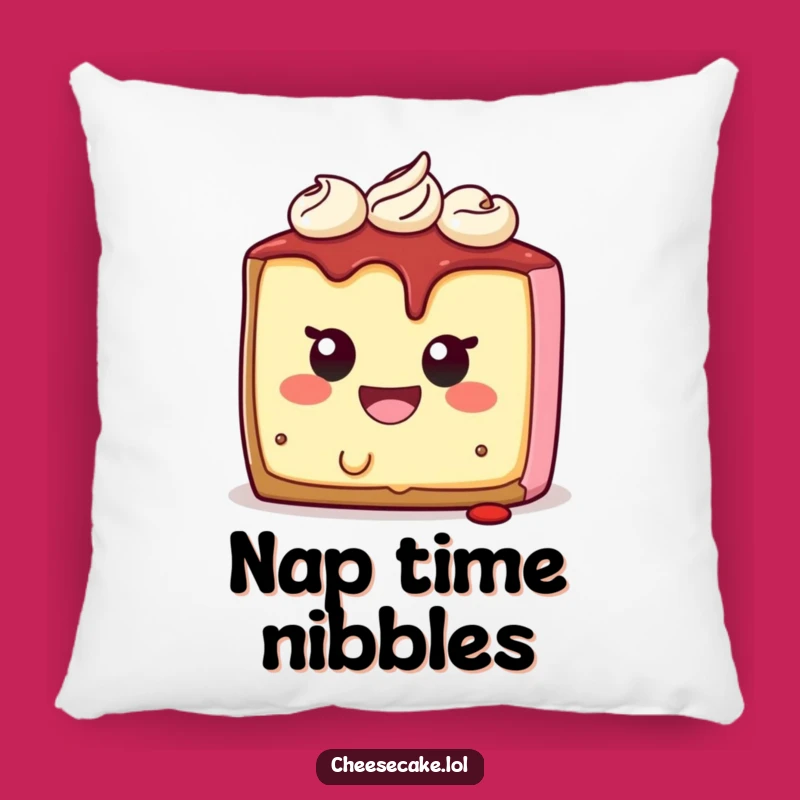 Funny Cheesecake Pillow: Cozy Comfort with a Hilarious Self-Bite Design