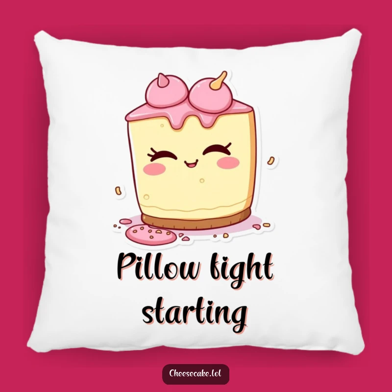 Funny Cheesecake Sprinkles Pillow - Comfy Playful Dessert Decor