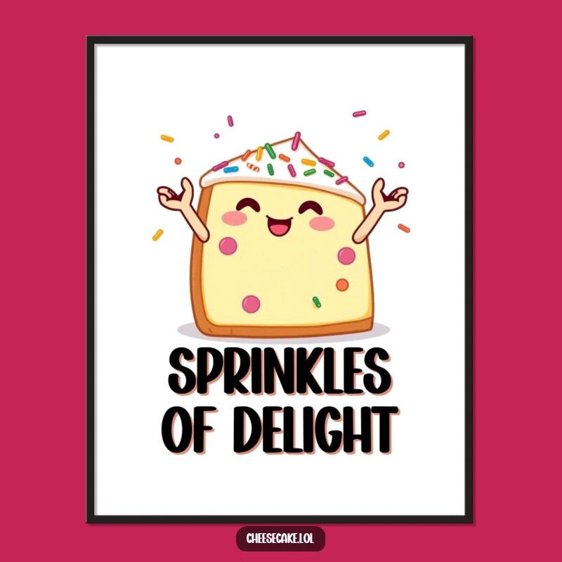 Funny Cheesecake Digital Art - Juggling Sprinkles Wall Decor Gift