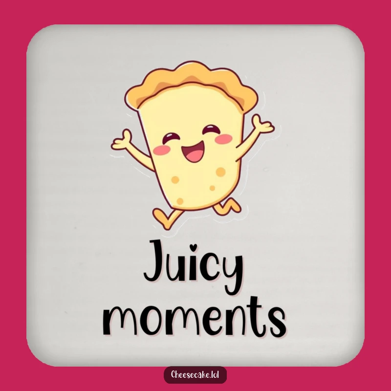 Funny Pie Leap Coaster: Protect Surfaces with Dessert Fun