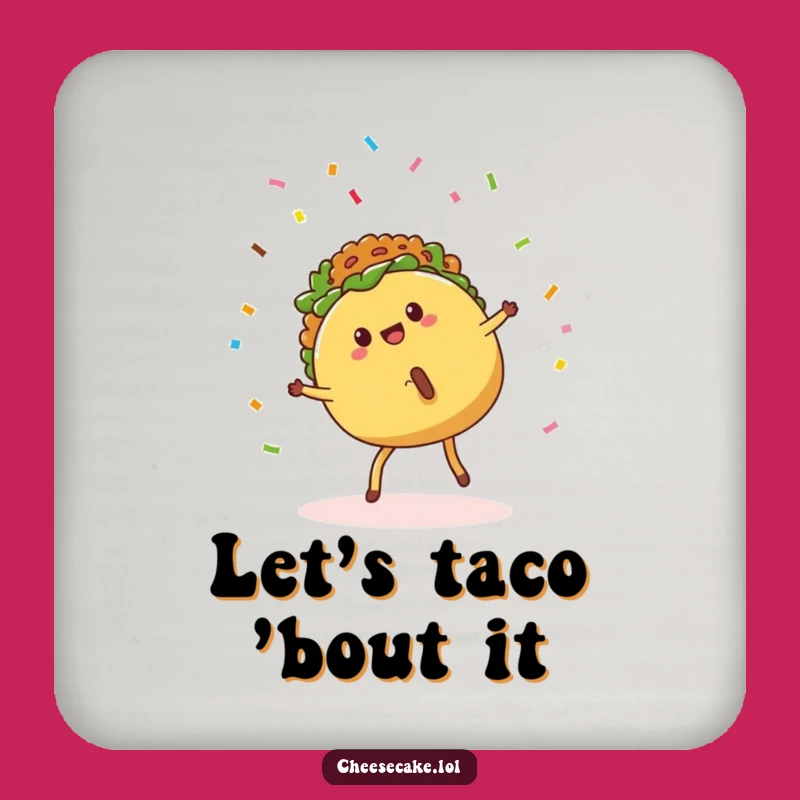Funny Taco Cartwheel Coasters - Protect Surfaces with Fiesta Flair!