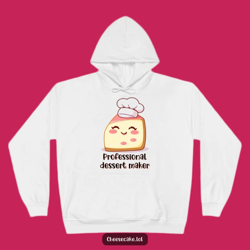 Funny Cheesecake Chef Hoodie: Stay Cozy and Culinary with This Hilarious Design