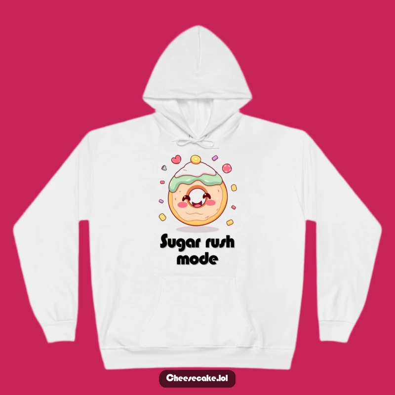 Funny Donut Juggling Candy Hoodie - Cozy & Hilarious Dessert Wear for Chilly Days