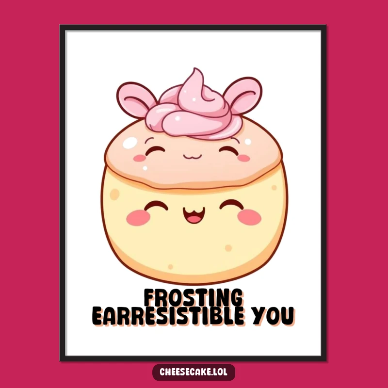 Free Printable Wiggling Cake Funny Wall Art Downloadable Decor Gift Idea