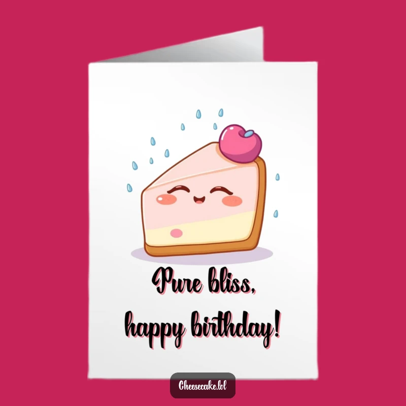 Free Printable Birthday Card: Blissful Cheesecake Sprinkle Shower Downloadable Gift