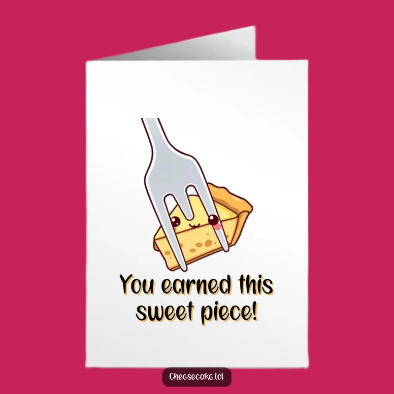 Free Printable Congrats Card: Shy Pie Slice Congrats, Unique Downloadable Gift