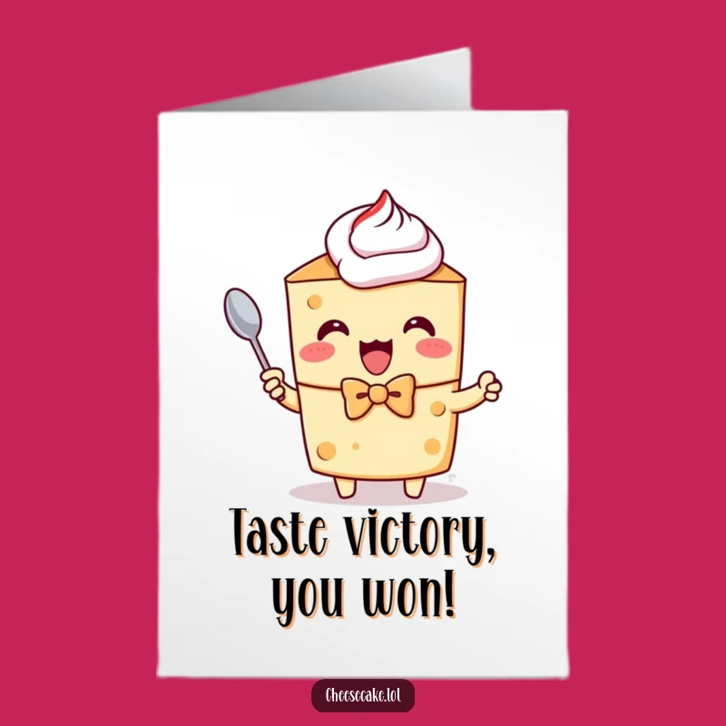 Free Printable Congratulations Card: Dapper Cheesecake for a Fancy, Funny, Downloadable Acknowledgment