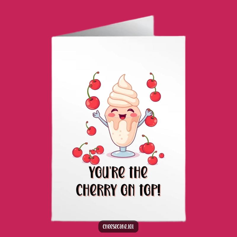 Free Printable Giggling Sundae Congrats Card Funny Downloadable Gift