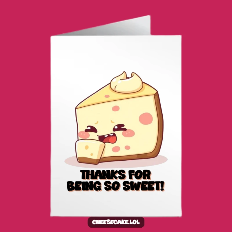 Free Printable Thank You Card: Cheesy Self-Snack Humor - Funny Download