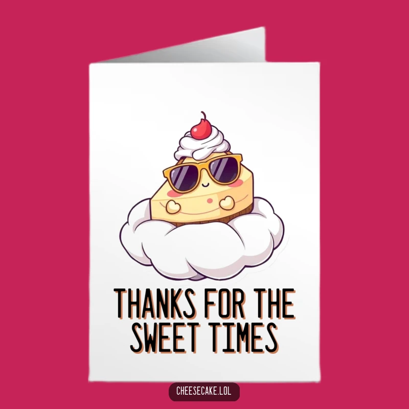 Free Printable Thank You Card: Chic Cheesecake Design Downloadable, Print at Home