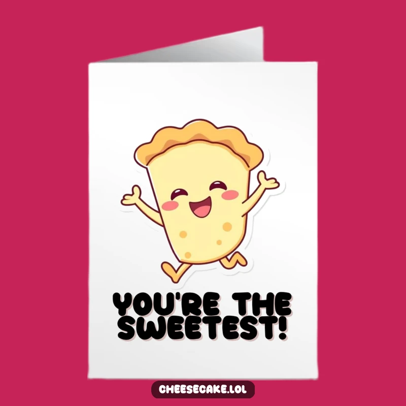 Free Printable Thank You Card: Leaping Pie - A Sweet & Funny Downloadable Gesture