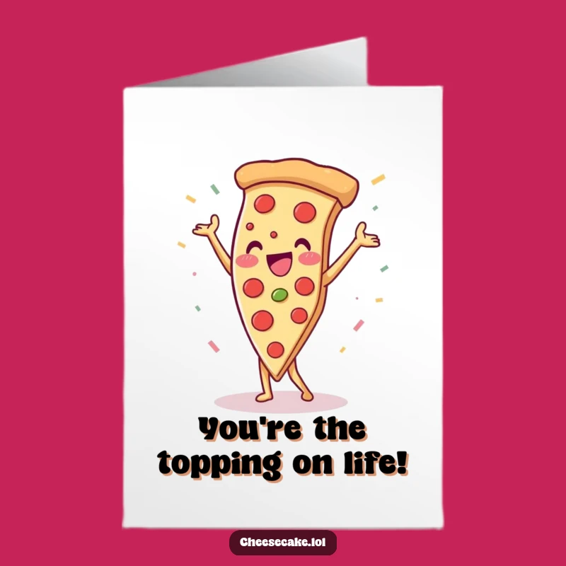 Free Printable Thank You Card: Pizza Handstand Gratitude, Unique Downloadable Gift Idea