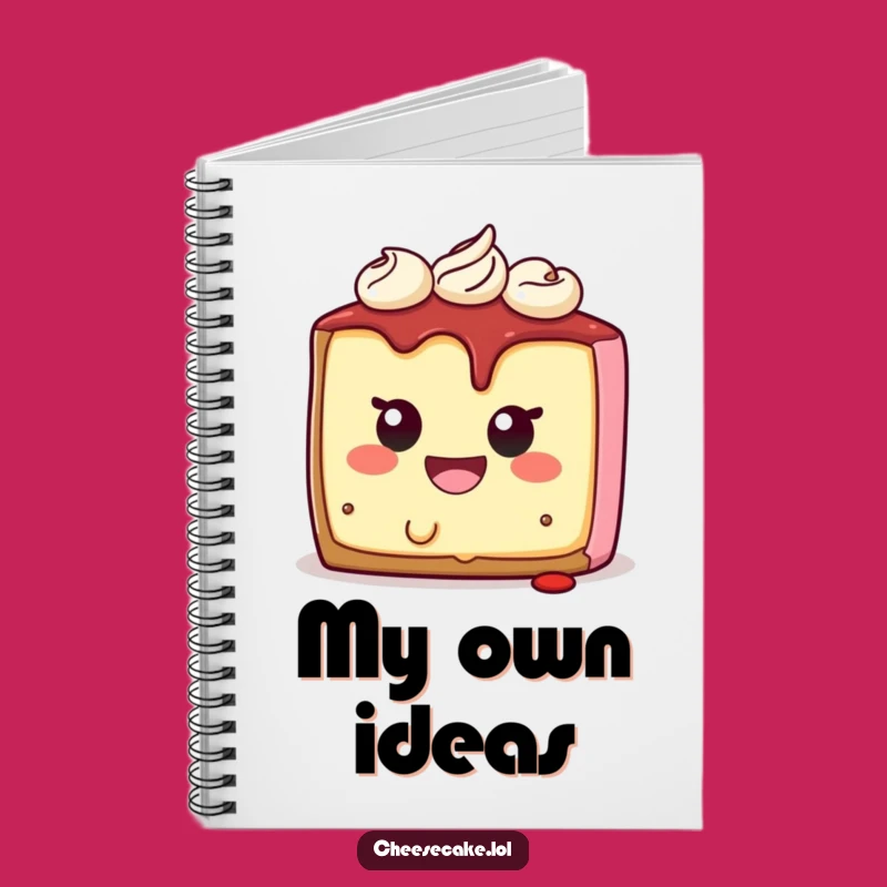 Funny Cheesecake Notebook: Jot Down Thoughts with Dessert Humor, Great Gift