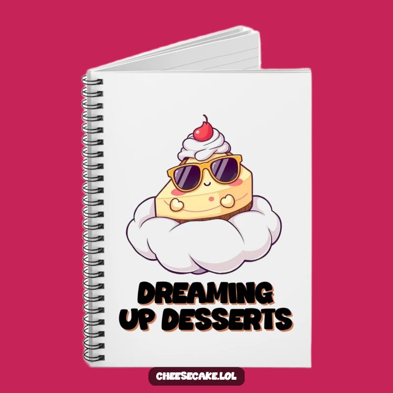 Funny Cheesecake Sunglasses Notebook: Jot Down Sweet Ideas Gift