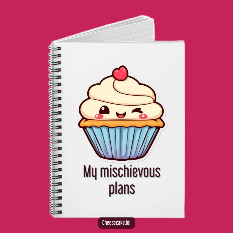 Funny Journal - Mischievous Cupcake for Playful Notes