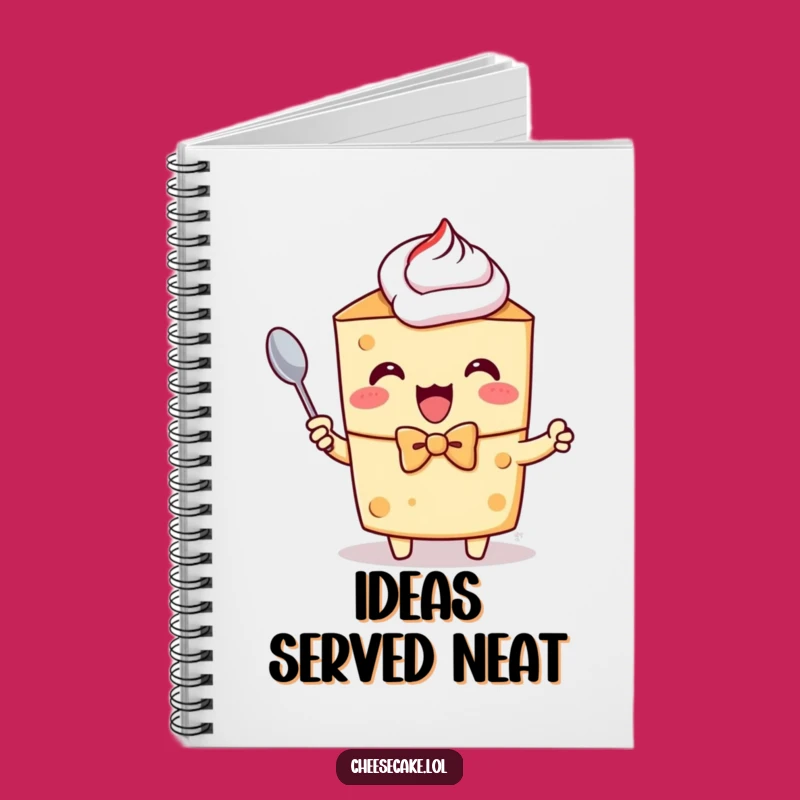 Funny Dapper Cheesecake Notebook: Jot Down Dessert Plans