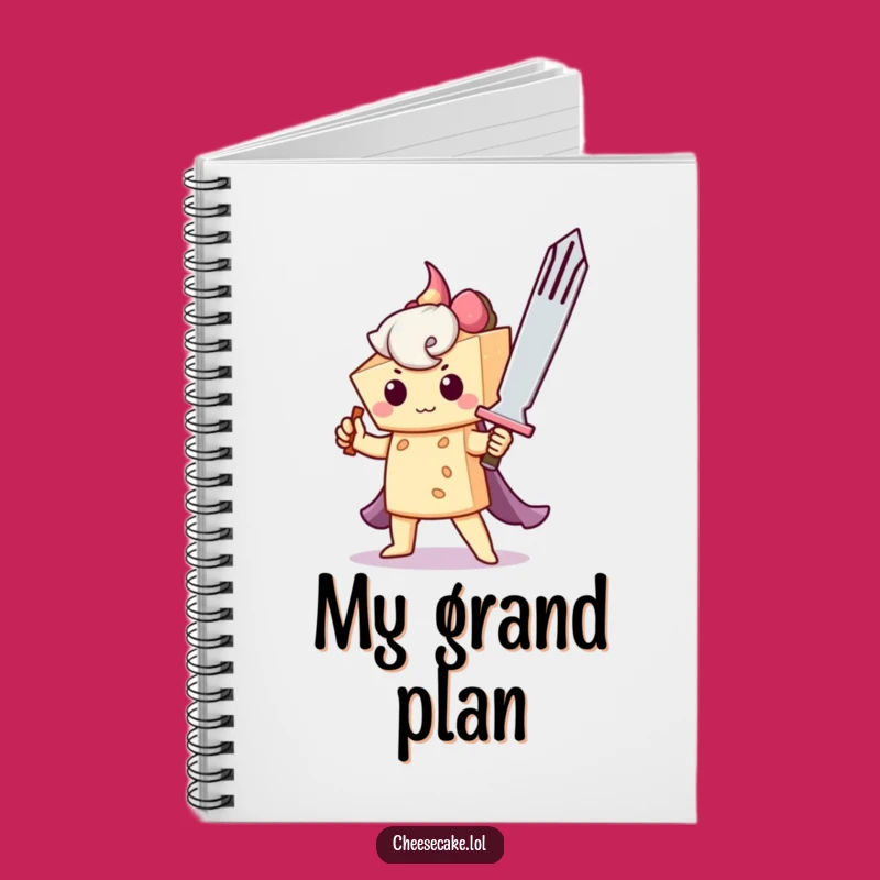 Funny Cheesecake Knight Notebook: Jot Down Brave Ideas Gift