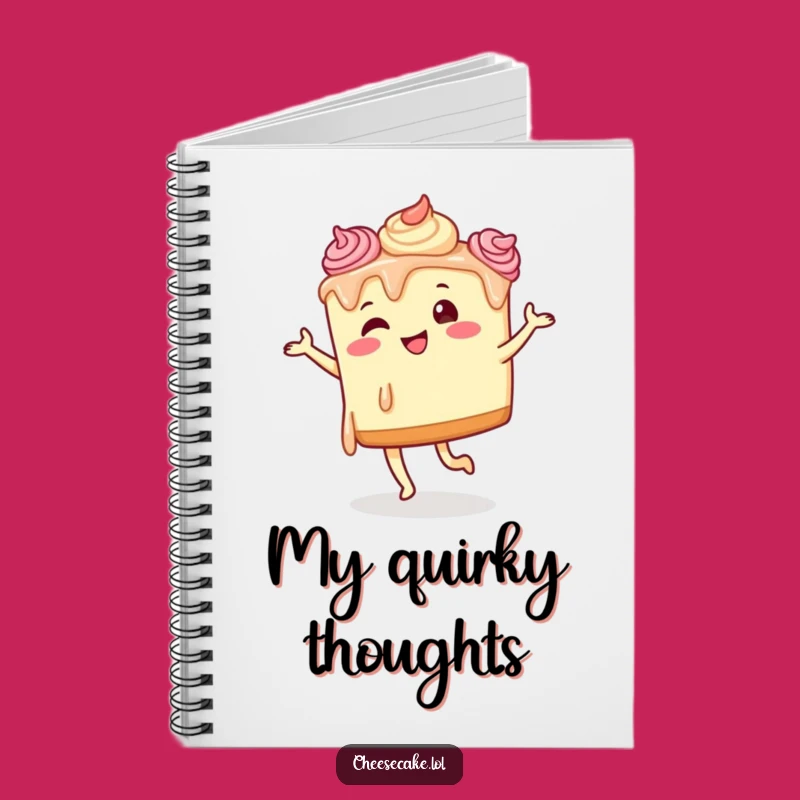Funny Dancing Cheesecake Notebook - Doodle Your Moves & Sweet Thoughts