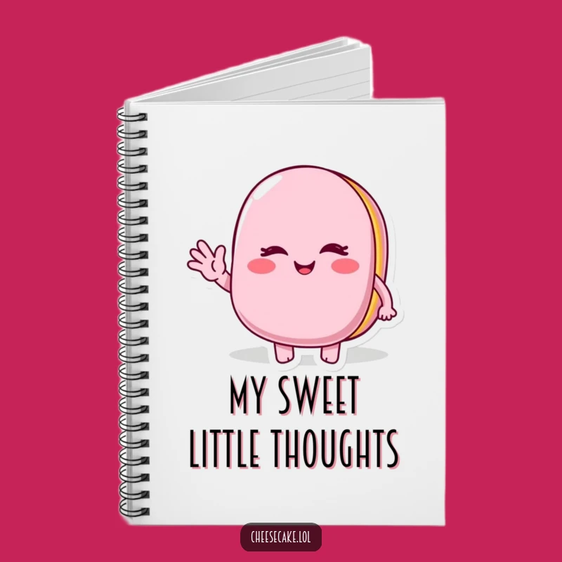 Funny Winking Macaroon Notebook: Jot Down Ideas with a Cheerful Wave, a Sweet Stationery Gift