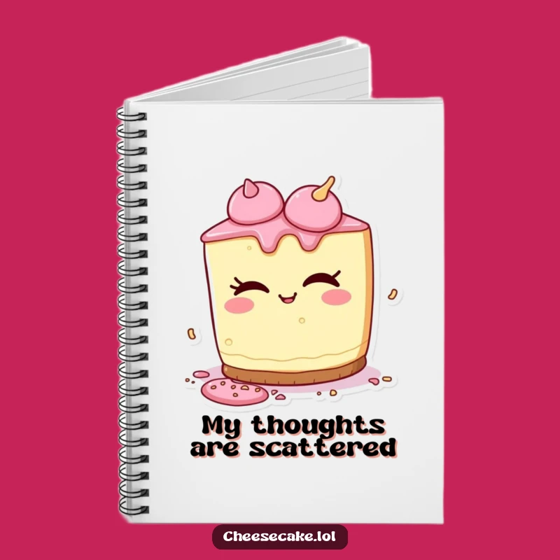 Funny Cheesecake Sprinkles Notebook - Joyful Playful Dessert Journal