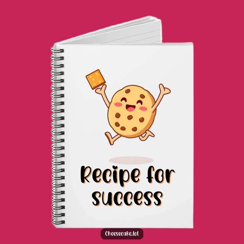 Funny Cookie Leap Notebook - Record Your Baking Adventures with Humor