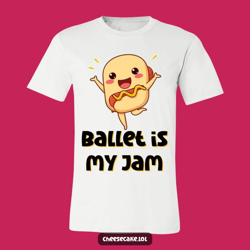 Funny Ballet Hot Dog T-Shirt - Wiener Dancer Tee