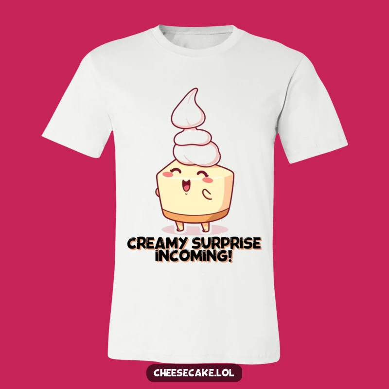 Funny Cheesecake Whipped Cream T-Shirt: Wear Your Sweetest Moments