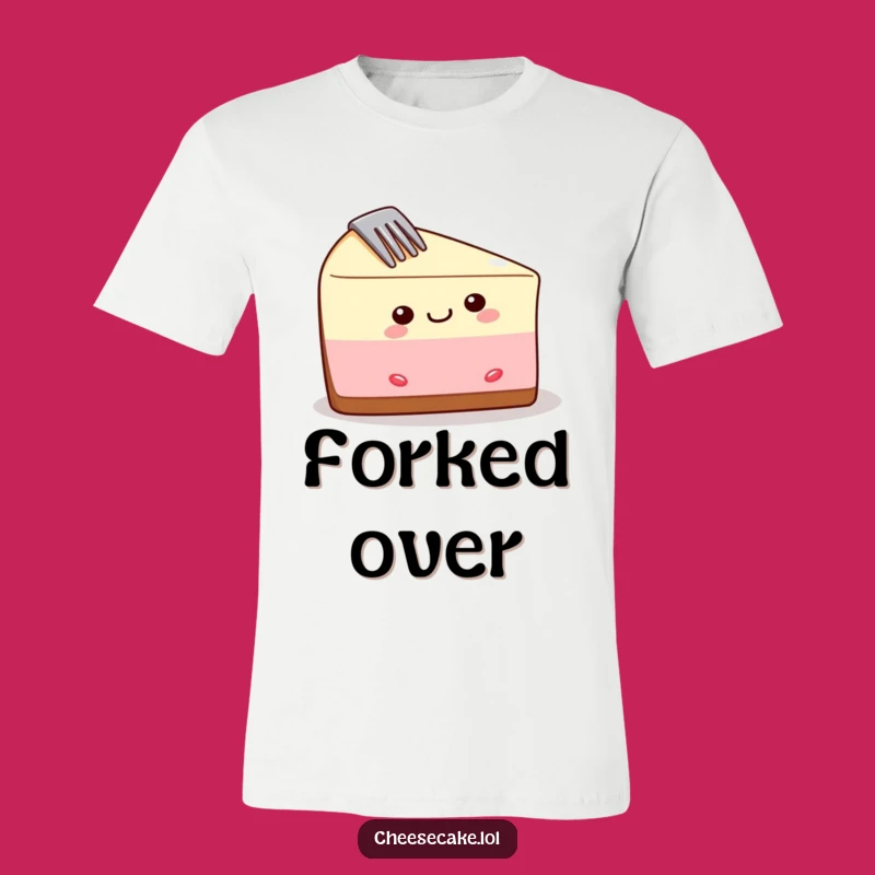 Funny Cheesecake Slice T-Shirt: Fork Yeah, A Hilarious Dessert Lover Tee