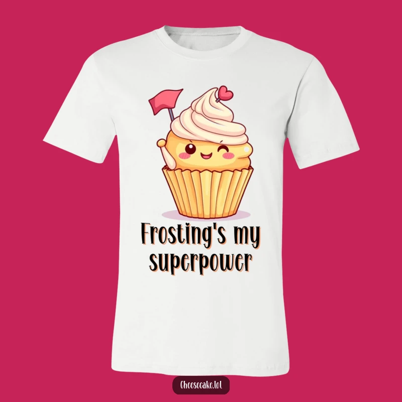 Funny Cupcake Flag T-Shirt: Wear Your Sweet Side with Joyful Style