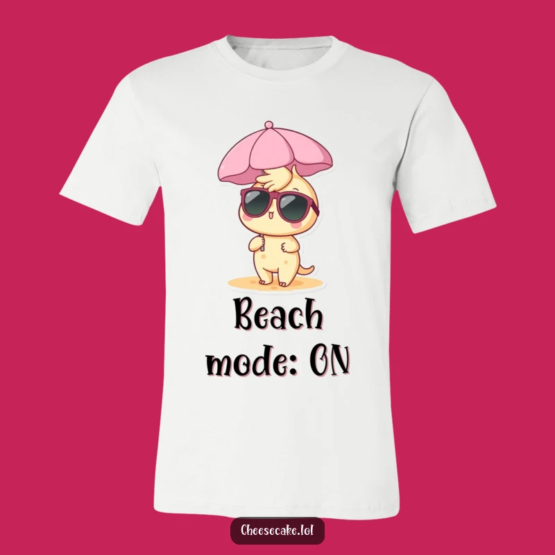 Funny Cheesecake Beach T-Shirt: Live Your Best Dessert Life